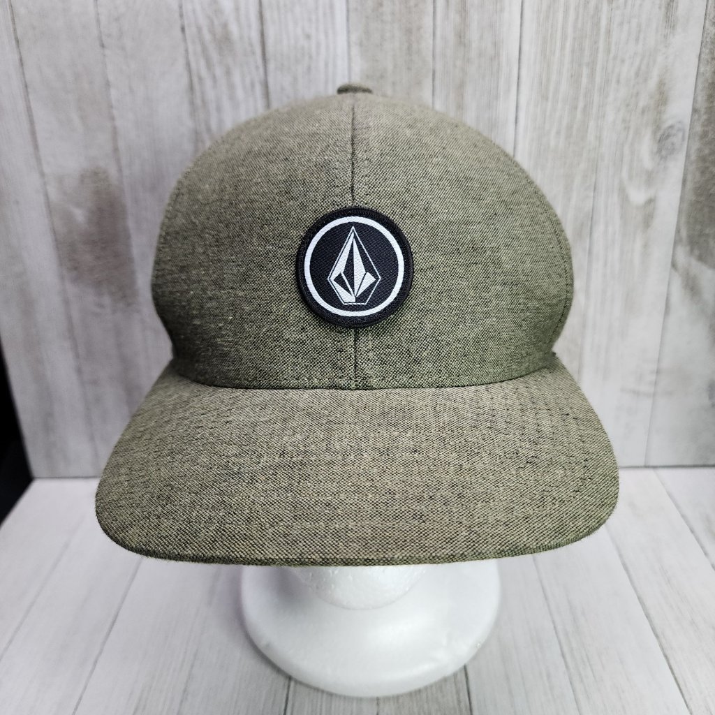 Genuine Volcom Quarter Fabric The Classics Cap Hat Men's Olive Os Snapback